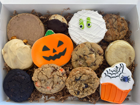 Holiday Assorted Dozen Cookie Box w/Bow Local Delivery