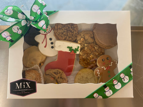 Holiday Assorted Dozen Cookie Box w/Bow In-store Pickup Available July 24-31