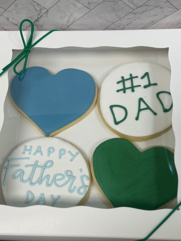 Father's Day Cookie Box w/Bow In-store Pickup