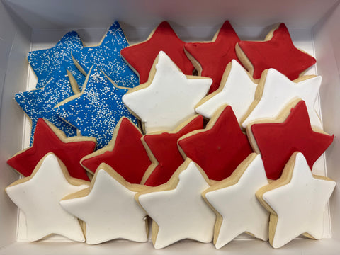Fourth of July Flag Box of Cookies