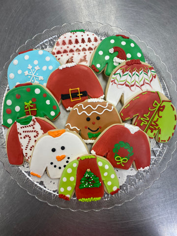 Ugly Christmas Sweater Cookie Platter  Local Delivery